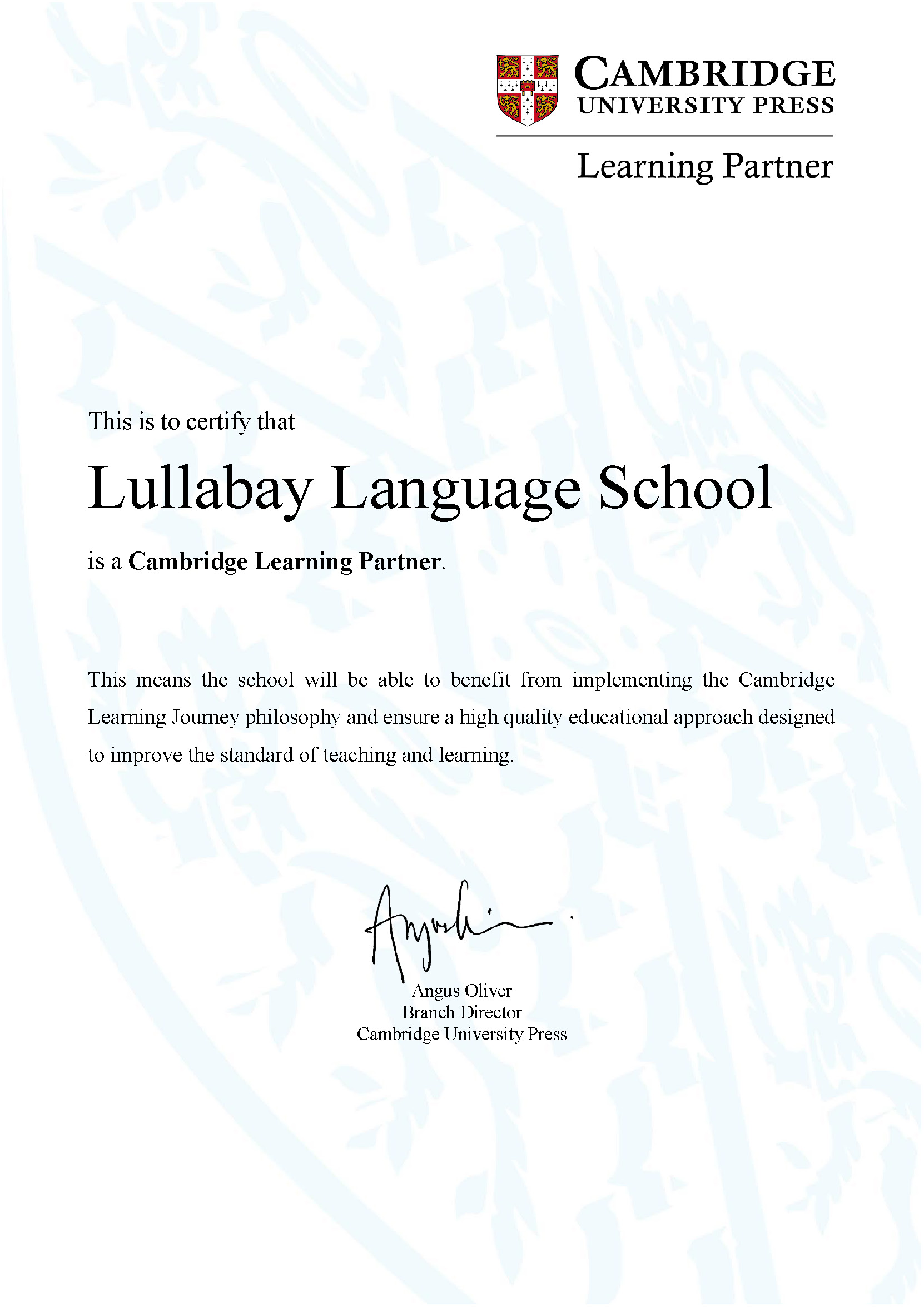Lullabay es ahora Cambridge Learning Partner